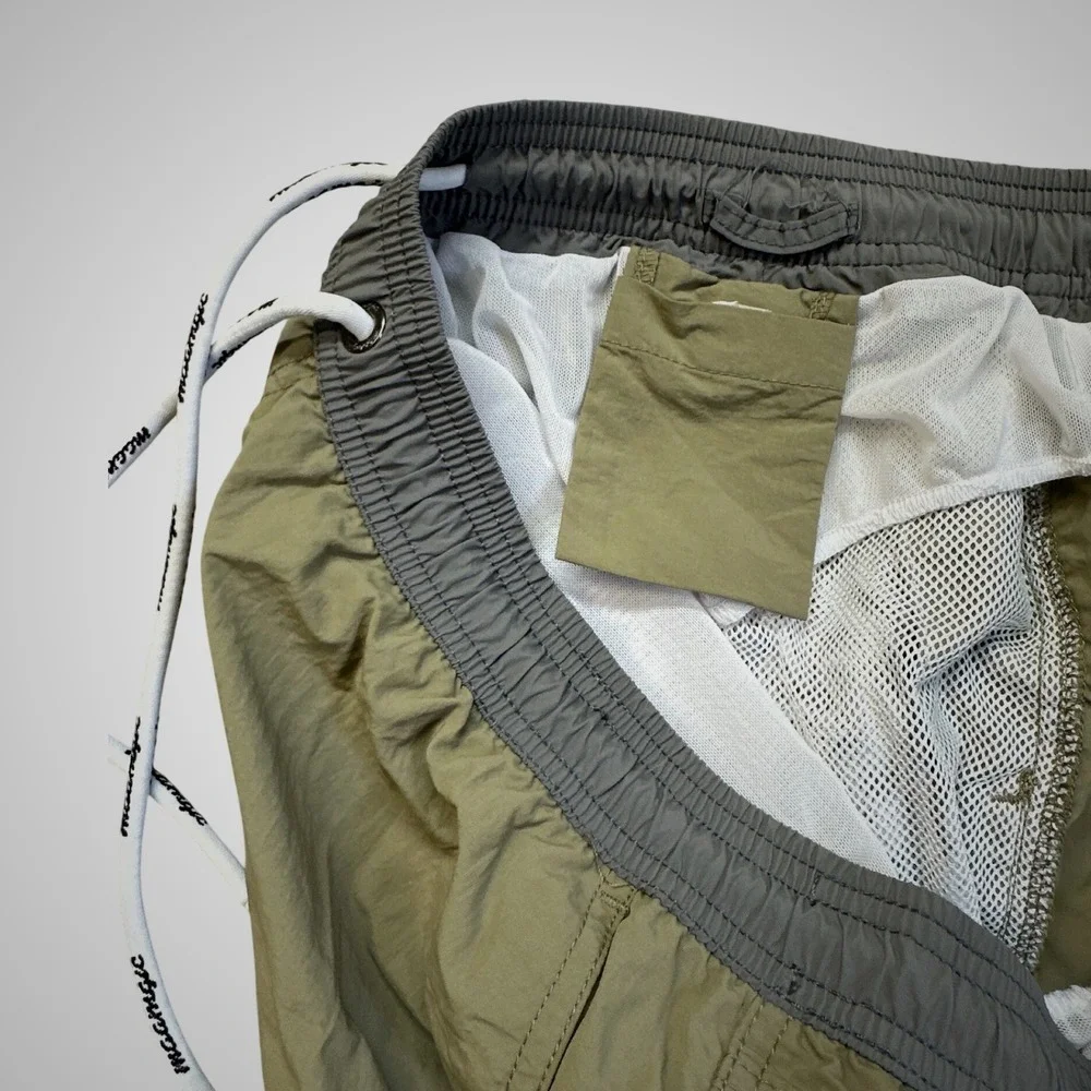 Maamgic‎ Swim Trunks Mens XL Olive Green Excellent 5